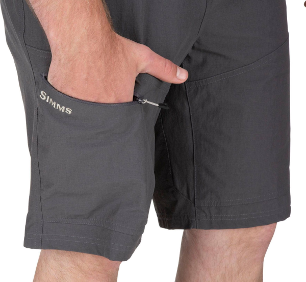 Simms Guide Shorts Slate Zipper Simms Guide Shorts Slate Zipper